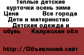 Теплые детские курточки осень-зима › Цена ­ 1 000 - Все города Дети и материнство » Детская одежда и обувь   . Калужская обл.